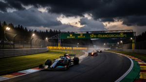 F1 Formule 1 race bij Spa-Francorchamps tijdens de Belgische GP