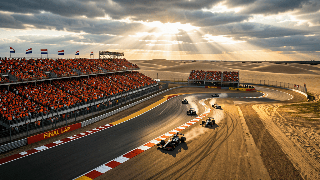 Circuit Zandvoort tijdens Dutch Grand Prix 2026 - laatste editie met eerste sprint race